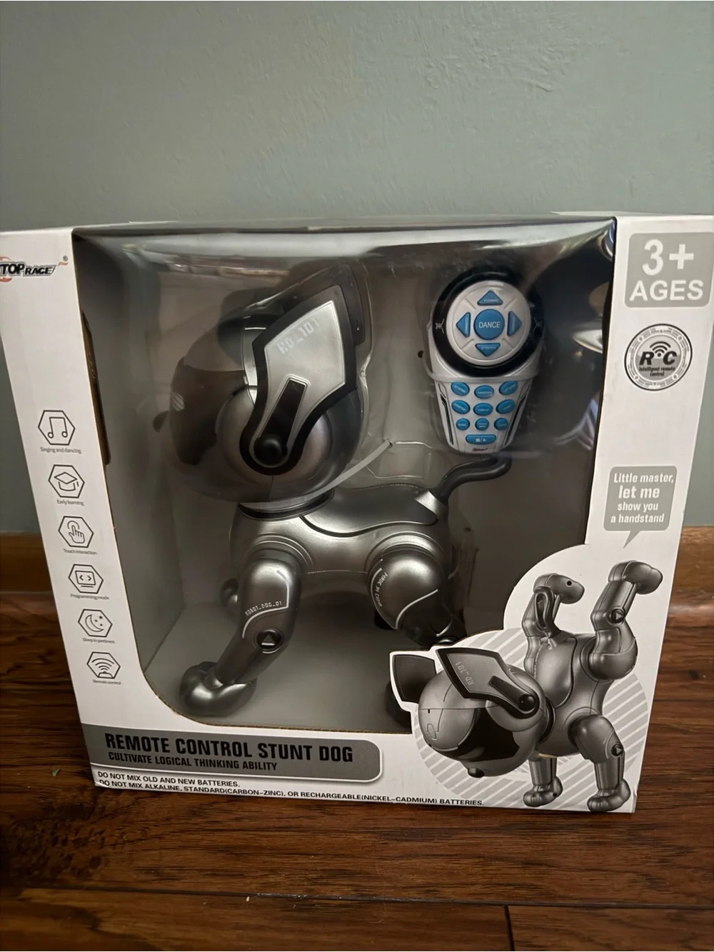 Remote Control Stunt Dog Toy - Silver